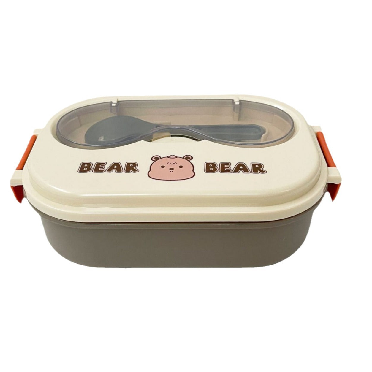 Cartoon cute stainless steel compartment lunch box lunch box fresh-keeping box