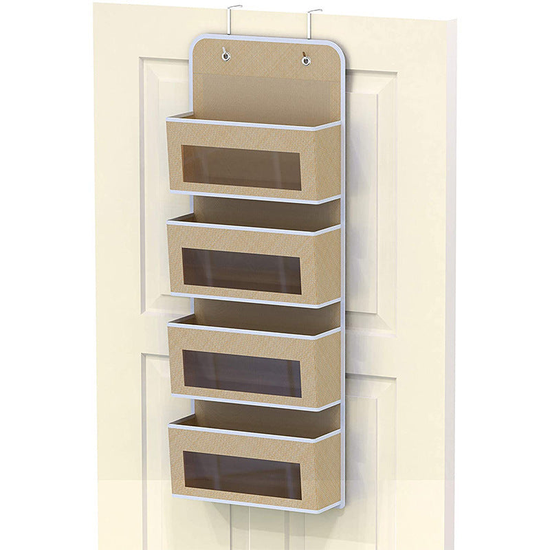 5 - Shelf Hanging Storage: Anti - Tilt, 5 large pockets. Good for bedroom, bathroom, living room (behind - door use).