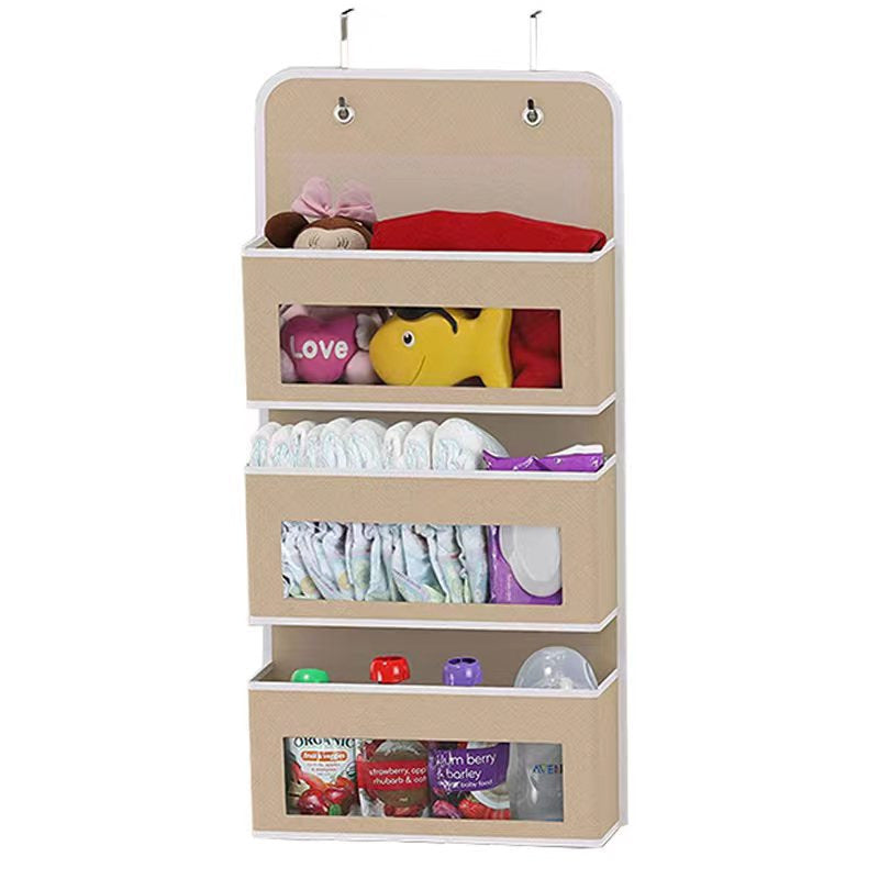 5 - Shelf Hanging Storage: Anti - Tilt, 5 large pockets. Good for bedroom, bathroom, living room (behind - door use).