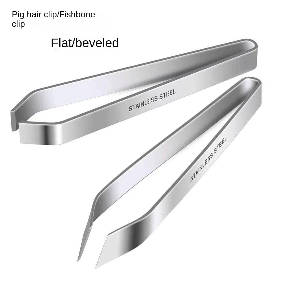 Stainless steel tweezers hair removal clip kitchen multifunctional hair removal tool for chicken and duck hair removal clip