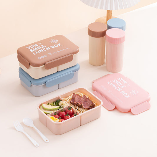 Stylish and simple microwaveable portable lunch box