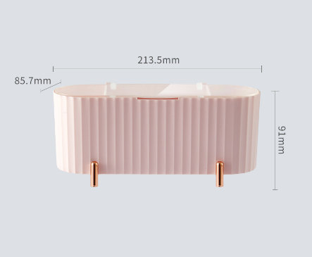 Dust-proof cosmetic cotton swab storage tube with lid desktop storage box